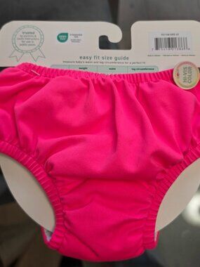 Green Sprouts reusable pull up swim diaper 6 months pink baby girl